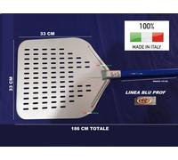 PALA PIZZA FORATA O PIENA CM 33 36 39 45 50 PROFESSIONALE TIPO GIMETAL