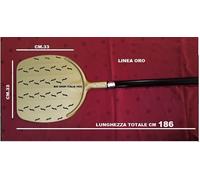 PALA PIZZA ORO 33 x33 186CM FORATA LINEA GOLD ALL PROF TIPO LILLY CODROIPO
