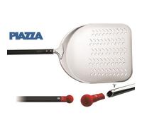 PALA PIZZA Rettangolare forata alluminio profess. alte temperature napoletana