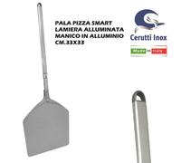 PALA PIZZA SMART ALLUMINATA QUADRA CM.33X33 MANICO 60/120/150