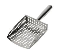 Pala portatile multiuso: paletta da spiaggia for scavare vongole, setacciare sabbia e utilizzare l'habitat dei rettili(Mesh Hole)