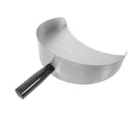 Pala Raccogli Carne per Macchina Shawarma in Acciaio Inox Argento | Parte per Spiedo Verticale, Uso con Carne alla Griglia, Feste e Servizio, Finitura Argento