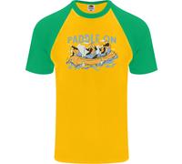 Pala Rafting Whitewater Uomo Maniche Corte Baseball Maglietta Fruit of the Loom