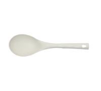 Pala Riso in Nylon 28,0 cm resistente fino a 210 gradi con foro per appendere bianco