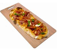 Panetta, Roma pala pizza 40x60cm, rettangolare con manico, 8 mm in betulla