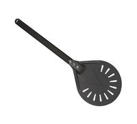 Pala Rotonda Forata Per Pizza - Spatola Professionale In Alluminio | Utensile Con Manico Lungo Per Girare | Pala Girevole Con Impugnatura Robusta In Metallo
