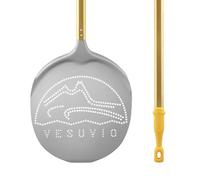 Pala rotonda "Vesuvio" ø 50 cm. lega alluminio forata, h. 170 cm.