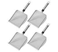 Pala setacciatrice per terra - Setaccio in acciaio inox, pala per vasi da giardino | Setaccio portatile per terra, concime e giardinaggio con manico, setaccio per raccogliere i grani da giardinaggio p