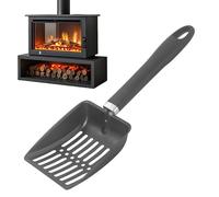 Pala setaccio per cenere, in acciaio , 30,5 cm, resistente al calore, per pulire la griglia a carbone, ideale per manutenzione sul posto di lavoro e barbecue
