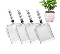 Pala setaccio per concime, 4 pezzi, set di setaccio per terreni da giardino, dispositivo di separazione dei rifiuti durevole in acciaio , per serra