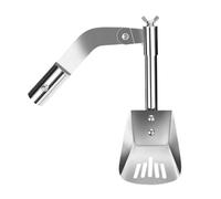 Pala telescopica per grondaia, in acciaio inox, resistente e antiruggine, facile da usare, estendibile, ideale per la pulizia del giardino, fossato, case a schiera, foglie, ville, detriti