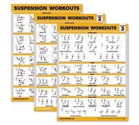 Palace Learning Confezione da 3 poster per allenamento in sospensione, volume 1, 2 e 3, tabelle degli esercizi (Laminate, 45,7 x 61 cm)