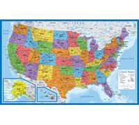 Palace Learning Mappa laminata degli Stati Uniti d'America, 45,7 x 73,7 cm, realizzata negli Stati Uniti d'America, aggiornata (laminata, 45,7 x 73,7 cm)