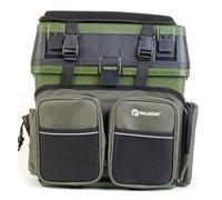 Paladin Zaino Power con funzione di seduta, zaino da pesca, verde, 36 x 26 x 40cm