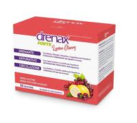Drenax Forte Lemon Cherry Integratore. 30 Bustine. Contro la ritenzione idrica, drenante depurativo per il microcircolo Senza zuccheri