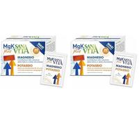 Paladin Pharma Sanavita - Mgk Plus Integratore Magnesio e Potassio, 30 Bustine (Confezione da 2)