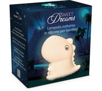PALADIN PHARMA SpA Sweet Dreams Luce notturna a LED per bambini, in silicone,lampada da comodino, con illuminazione a 7 colori, funzione touch, USB Type-C, luce notturna per la cameretta, ricaricabile