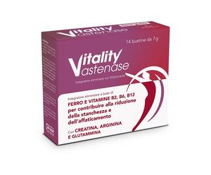 Paladin Pharma Vitality Astenase - Integratore per la stanchezza e l'affaticamento, 14 bustine