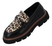 Palado Loafer Alyndra - Scarpe basse da donna alla moda, comode, Black Leo, 36 EU