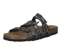 Palado Pantofole da donna Capri - eleganti sandali Made in Spain - comode pantofole con plantare in sughero ammortizzante - scarpe estive alla moda, 20 6815 05 antracite metallizzato, 40 EU