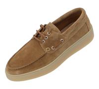 Palado Scarpe basse da uomo Hucor - Eleganti Loafer - Pantofole dal design senza tempo - Scarpe estive - alla moda e comode, cognac, 45 EU