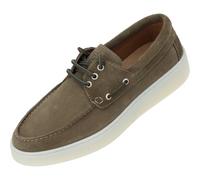 Palado Scarpe basse da uomo Hucor - Eleganti Loafer - Pantofole dal design senza tempo - Scarpe estive - alla moda e comode, Truffle Olive, 44 EU