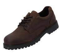 Palado Scarpe basse da uomo Lamfin - Eleganti scarpe con lacci Made in Portogallo - Loafer alla moda - Pantofole comode, Marrone scuro, 45 EU