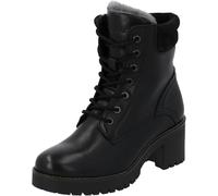Palado Stivaletti da donna Skarda - realizzati in pregiata pelle bovina - Made in Portogallo - Imbottitura calda con lana - robusta suola in TPR per una presa sicura, Nero , 42 EU