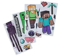 Paladone - Adesivi da parete in vinile rimovibili, motivo: Minecraft, 4 fogli