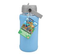Paladone Borraccia in vetro Minecraft Axolotl con custodia in silicone, 800 ml, lavabile in lavastoviglie, con licenza ufficiale