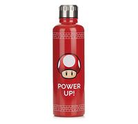 Paladone Borraccia Super Mario Power Up Mushroom - Bottiglia in Acciaio Inox per Bevande Calde & Fredde, 500ml