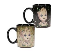 Paladone Cambio Colore Tazza Marvel Groot 300ml di Caffè Magica Guardians