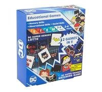 Paladone DC Comics Super Heroes Jeu d'Association, 2 Jeux en 1, Sous Licence Officielle