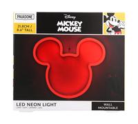 Paladone Lampada da parete a LED con orecchie di Topolino Disney, con licenza ufficiale, con cavo di alimentazione, per casa, camera da letto, soggiorno, decorazione della cultura pop