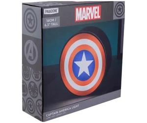 Paladone Gadget Gaming Lampada CAPTAIN AMERICA BOX LIGHT