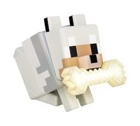 Paladone, GloBuddies, Luce 3D che cambia colore con Lupo di Minecraft, lampada notturna a LED con licenza ufficiale, cambia colore con un tocco, merchandising videogiochi, alimentazione a batteria