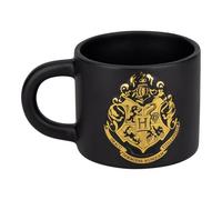 Paladone Hogwarts - Tazza in rilievo, con stemma nero e oro, con licenza ufficiale Harry Potter da 400 ml, grande tazza da caffè per tè e cioccolata calda, merchandise e regali per i fan