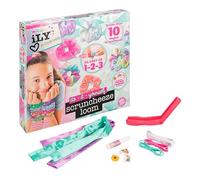 ILY - Set di 10 elastici fai da te con strisce in tessuto, cordino elastico e ciondoli, kit di accessori per capelli fai da te per ragazze, perfetto per feste e regali Paladone