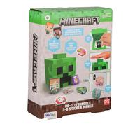 Paladone, Kit artigianale WeCool per la realizzazione di adesivi 3D fai da te di Creeper di Minecraft, con licenza ufficiale, per bambine e bambini dai 6 anni in su, crea 50 adesivi personalizzati