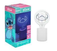 Paladone, Lampada con lampadina neon a LED decorativa con Stitch della Disney, con lampadina in vetro E27, regalo da collezione di Lilo & Stitch con licenza ufficiale, per camere da letto e case