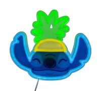 Paladone Lampada da parete al neon a LED ananas Lilo & Stitch, lampada Disney con licenza ufficiale con cavo di alimentazione per la casa o regalo per gli appassionati di cinema