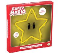 Paladone Lampada Neon da Muro Super Mario Super Star