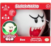 Paladone Lampada SquishyGlo Silicone Super Mario Boo