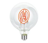 Paladone, Lampadina neon a LED decorativa Marvel Avengers con attacco a vite E27, per lampade con compatibilità Edison, regalo da collezione supereroi con licenza ufficiale, per camere da letto, case