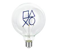 Paladone, Lampadina neon a LED decorativa PlayStation con attacco a vite E27, per lampade con compatibilità Edison, regalo gaming da collezione con licenza ufficiale, per camere da letto e case