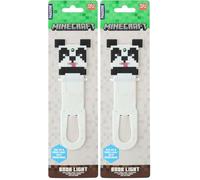 Paladone, Luce da lettura a LED e segnalibro con clip Panda di Minecraft, regali per videogiocatori con licenza ufficiale, per fan cultura pop, bambini, adolescenti, adulti, mini lampada a batteria