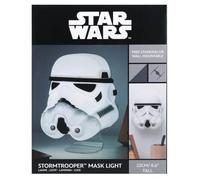 Paladone Maschera di Star Wars Stormtrooper, prodotto con licenza ufficiale Disney Star Wars, luce novità, alimentazione USB e a batteria, lampada da scrivania, lampada da parete, regalo