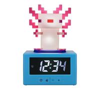 Paladone Minecraft Axolotl Sveglia Digitale con Funzione Luce Notturna, Regalo per Giochi e Decorazioni per Camera da Letto con Licenza Ufficiale per Bambini e Ragazzi