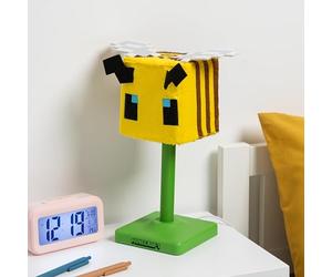 Paladone Minecraft Bee SoftGlo - Lampada a forma di ape con paralume in peluche, illuminazione ambientale morbida per camere da letto e sale giochi