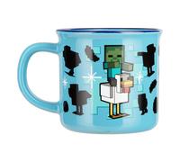 Paladone Minecraft Chicken Jockey Heat Change Mug, 350ml Ceramic, Heat-Reactive